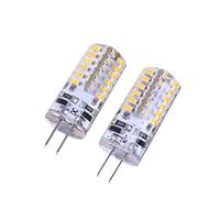 Ampoule LED G4, Mini Ampoule Capsule 12V AC/DC G4 Lumière Double Base à Broches JC Type Non Dimmable pour la Décoration d'Eclairage, Pendentif Maison 10 PackWarm White,Blanc froid,10PCS/G4 48LED DC12V