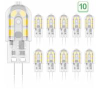 Ampoule LED G4 - ZVD - 2W - Équivalence 20W Halogène - Blanc Chaud 3000K - 200 lm - Pack de 10