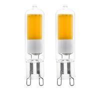 Eglo Lot de 2 ampoules à broche LED G9, lampes crayon, 2 watts chacune (équivalent 21 watts), 200 lumens, blanc neutre, 4000 Kelvin, Ø 1,5 cm