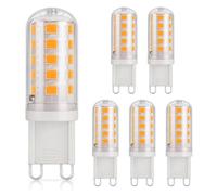 Ampoule LED G9 3W Équivalent 30W Économie d'énergie Sans scintillement Pour lustre plafonnier lampe de table usage intérieur maison et bureau (non variable)(Warm White 3000K,5pack)