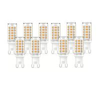 Ampoule LED G9 3W Équivalent 30W IRC 80+ Sans scintillement Ampoules pour éclairage domestique Pour lustre plafonnier lampe de table chambre cuisine salon(Warm White 3000K,10pack)