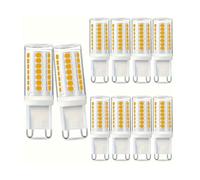 Ampoule LED G9 3W Équivalent 30W IRC 80+ Sans scintillement Pour l'éclairage de la maison lustre plafonnier lampe de table cuisine salon(Warm White 3000K,10pack)