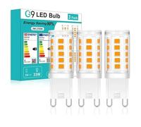 Ampoule LED G9 3W Équivalent 30W Sans scintillement Économie d'énergie Non variable Pour lustre plafonnier lampe de table usage intérieur maison et bureau(Cool White 6500K,3PACK)