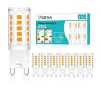 Ampoule LED G9 3W Équivalent 30W Sans scintillement Économie d'énergie Non variable Pour lustre plafonnier lampe de table usage intérieur maison et bureau(Cool White 6500K,8PACK)