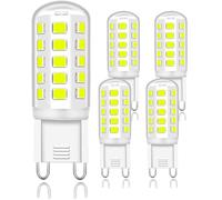 Ampoule LED G9 4W remplacement 40W Économie d'énergie Sans scintillement Pour lustre plafonnier lampe table usage intérieur maison bureau (non variable)(Cool White 6000K)