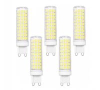 Ampoule Led G9 Blanc Chaud/Blanc Froid 15W, Équivalent 150W, Non Dimmable1500 Lm, 360°, Sans Scintillement, Pour Lustre Applique Lampe Bureau(Cool white 6500K,5 Pack)