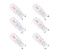 Ampoule LED G9 Dimmable 3W équivalente aux ampoules halogènes 18W 20W 30W, ampoule LED g9 givrée blanc chaud 2700K,sans scintillement, 300LM, AC 220-240V, pack de 6 [classe énergétique A ++]