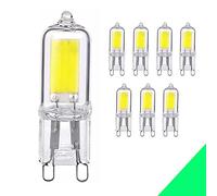 Ampoule Led G9 Lampe, Blanc Froid 6000K, G9 LED 5W équivalent aux Ampoules Halogènes 30W,AC 220V,Angle du faisceau 360° Non dimmable 400Lumen Suspensions Applique murale lampes de table, Pack de 8