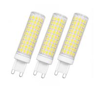Ampoule LED G9 pour Lustre, 15W 1500 lm, 4500K/6500K, Non Dimmable, Ra≥80+(Natural white 4500K,3 Pack)
