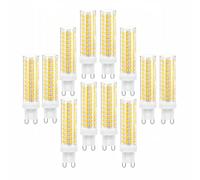 Ampoule Led G9 Pour Lustre 15W, Blanc Chaud 3000k/Blanc Froid 6500k, Équivalent 150W, Non Dimmable, 1500 Lm, 360°, Sans Scintillement, Ra≥80(Warm white 3000K,12 Pack)
