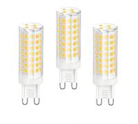 Ampoule LED G9 Type Maïs Blanc Chaud 3000K, 6W=40W, Ra≥80+, Sans Scintillement, 778lm, 220V, Pour Éclairage Intérieur, Non Dimmable(3 Pack)