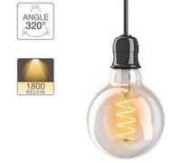 Xanlite Ampoule LED E27 Vintage Globe G95 Culot E27 - Led Filament Angle D'Éclairage 320° - Lumière Blanche Chaude - RFDE280B95S