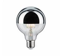 Ampoule Led - Globe - 95 Mm - E27 - 6,5w - 2700k - Non Gradable - Argent Paulmann
