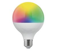 Ampoule LED globe 95mm connectée E27 RGB 1521 lm, équiv. 100W, variation blanc & couleur, sans fil Tuya