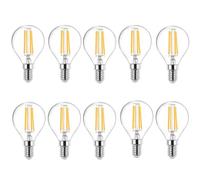 Ampoule LED Globe E14 Blanc Chaud 2700K 400 Lumen, AC 220V, G45 LED 4W Équivalent E14 40W incandescence, Ampoule E14 Globe LED pour Eclairage Décoratif, non-dimmable, lot de 10