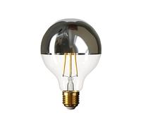 Ampoule LED globe G95 demi-sphère argent 7 W E27 dimmable 2700 K