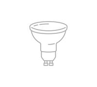 Ampoule LED, GU10, 6,2 Watt NPS blanc, 5.4 cm