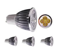 Ampoule LED GU10 6W Dimmable,Sans Scintillement Spot LED,Angle de Faisceau 60° Ampoules à économie d'énergie (Blanc Chaud, 4 Unité)