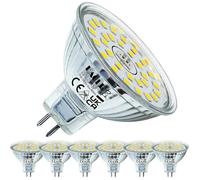 Ampoule LED - GU5.3 - MR16 - 6W - Blanc Froid 6000K - Lot de 10