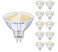 Ampoule LED - GU5.3 - MR16 - 6W - Blanc Froid 6000K - Lot de 10