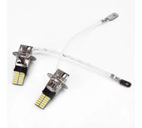 Ampoule LED H3 24 pour smd 4014 6500K Feux Brouillard Ampoule | 24 puces pour smd 4014, pur 6500K, visibilité accrue, remplacement pour facile, idéal brouillard