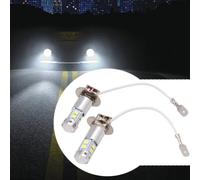 Ampoule LED H3 Jaune 100W 3000K pour Brouillard | Lumière jaune 3000K, perce le brouillard, améliore la visibilité, faisceau large, sécurité accrue