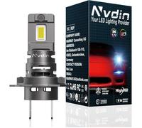 Ampoule LED H7 phare auto pour-H7 Led 22000Lm Ultra-Compact Rétrofit +250% Luminosité 6000K,1 Pièce