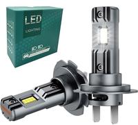 Ampoule LED H7, Puce CSP 6500K 500%, lampe H7 LED Automobile Feux de Route et Feux de croisement, Ampoule Extérieure, (2 lampes)