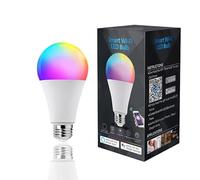 Ampoule LED Intelligente, Ampoule WiFi régulable 16M couleur, blanc, E27 9W équivalente 60W 800lm, Compatible Alexa, Echo et Google Home Ampoule LED Intelligente WiFi