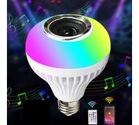 Ampoule LED intelligente avec haut-parleur Bluetooth E27RGB