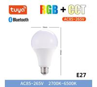 Ampoule Led Intelligente Tuya, E27, 10w, Rgbw, Lampe À Couleur Changeante, Compatible Bluetooth, Fonctionne Avec Alexa/Google Home Lighting