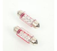Ampoule Led M-Tech Pour Auto 12v 0.37w Sv8.5-8 Rouge Neuf