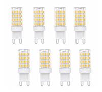 Ampoule LED Maïs G9 5W Remplacement 40W Économe Haute Luminosité Sans Scintillement IRC>80 Chambre Salon Cuisine Boutique Café Bar Restaurant Non Dimmable(Warm white 3000K,8 Pack)