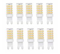 Ampoule LED Maïs G9 5W Remplacement 40W Économe Haute Luminosité Sans Scintillement IRC>80 pour Chambre Salon Cuisine Boutique Café Bar Restaurant Non Dimmable(Natural white 4000K,10 Pack)