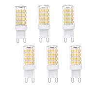 Ampoule LED Maïs G9 à Baïonnette 5W Équiv 40W Très Lumineux Sans Scintillement Économe IRC>80 Chambre Salon Cuisine Boutique Café Bar Restaurant Non Dimmable(Natural white 4000K,6 Pack)