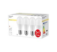 Ampoule LED Müller-Licht en forme de bougie, Plastique, Weiß, E27, 9W, 230V