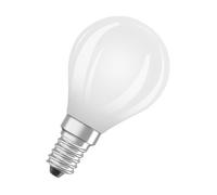 Osram Energy Class en forme de mini bouclassique, 3,8 W / 806 lm, EEK A, lumière blanc chaud (2700 K), CRI 80, en verre dépoli sans plomb, culot E14, IP20, diamètre 45 mm.