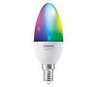 Ampoule LED OSRAM SMART+ B40 RGBW E14, pack de 3, forme de bougie classique, cha