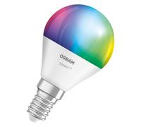 Ampoule LED OSRAM SMART+ P40 RGBW E14, lot de 3, forme mini-sphérique, contrôlab