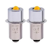 Ampoule LED P13.5S 3W 300LM 6-24V de Rechange pour Lampe de Poche Maglite | Alliage d'Aluminium et Support en Céramique, Faisceau Lumineux de 360 Degrés, Pilote Courant Constant, Blanc Froid 6000K