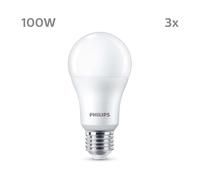 Ampoule LED - PHILIPS - 100 W - A67 E27 - Blanc froid - Non dimmable x 3