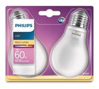 Ampoule LED - PHILIPS - Classique - E27 - 7 W - Blanc chaud - 806 Lumens