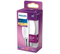 Philips Ampoule flamme dépolie à filament 60 W B35 E14
