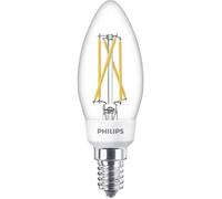 Philips Lighting 77215400 LED EEC A+ (A++ - E) E14 en forme de bougie 5 W, 2.5 W, 1 W = 40 W, 18 W, 9 W blanc chaud (Ø x L) 3.5 cm x 10.6 cm à intensité blanc G
