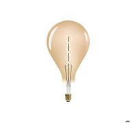 Ampoule LED ""Poire"" ambre torsadé D16cm E27 - Atmosphera Créateur d'intérieur