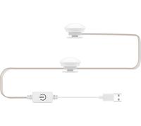 Ampoule LED pour miroir de courtoisie Lumière frontale de miroir Lumière de maquillage USB Lumière de miroir à gradation tricolore Lumières de recharge