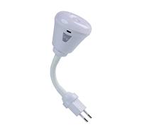 Ampoule LED Prise UE, 6W (équivalent à 50W), 500 lumens, veilleuse à détecteur de Mouvement Brancher LED lumière Blanche/lumière Chaude avec 2 Modes (Lumière Chaude, Prise UE)