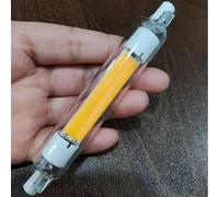 Ampoule LED R7S, 110V-230V, remplacement halogène, 1 pack d’ampoules doubles droites J78/J118 à double extrémité dimmable, adaptées aux lampadaires et lampes murales(118mm110v30w/blanc 6500K)