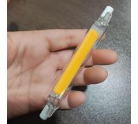 Ampoule LED R7S, 110V-230V, remplacement halogène, 1 pack d’ampoules doubles droites J78/J118 à double extrémité, adaptées aux lampadaires et lampes murales (118mm110v10w/Blanc naturel 4000K)