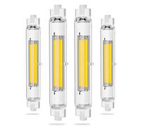 Ampoule LED R7S 118mm 30W Dimmable, Blanc Froid 6000K, CRI 80+, Équivalent Lampe Halogène J118 300W, Angle de Faisceau 360°, 3000LM Ampoule 118mm R7S COB LED Lampe pour Applique Murale Lampadaire